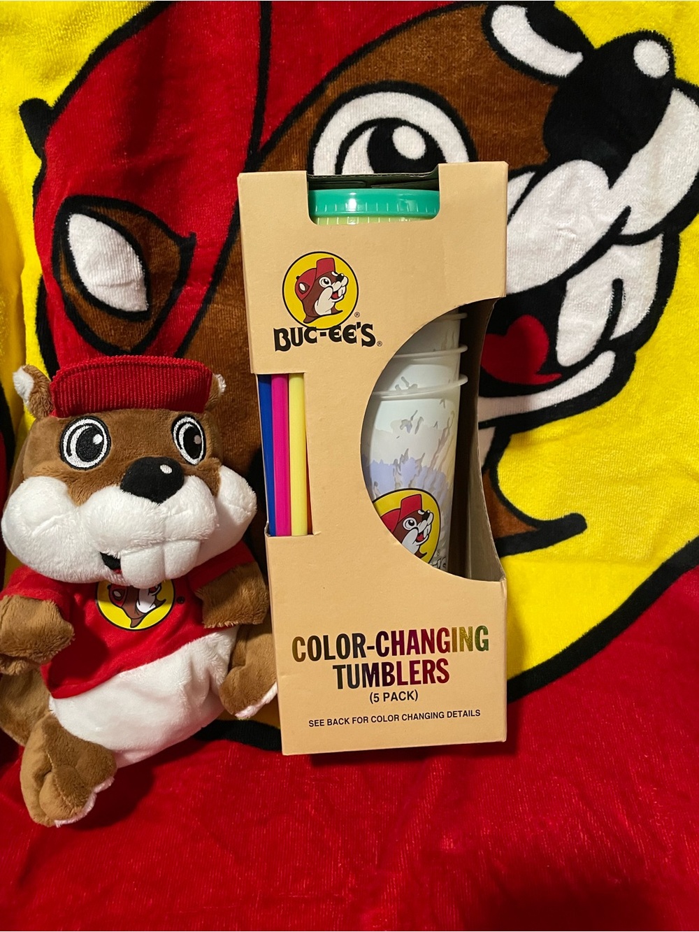 BUC-EE’S Color Changing Tie-Dye Tumblers Set of 5